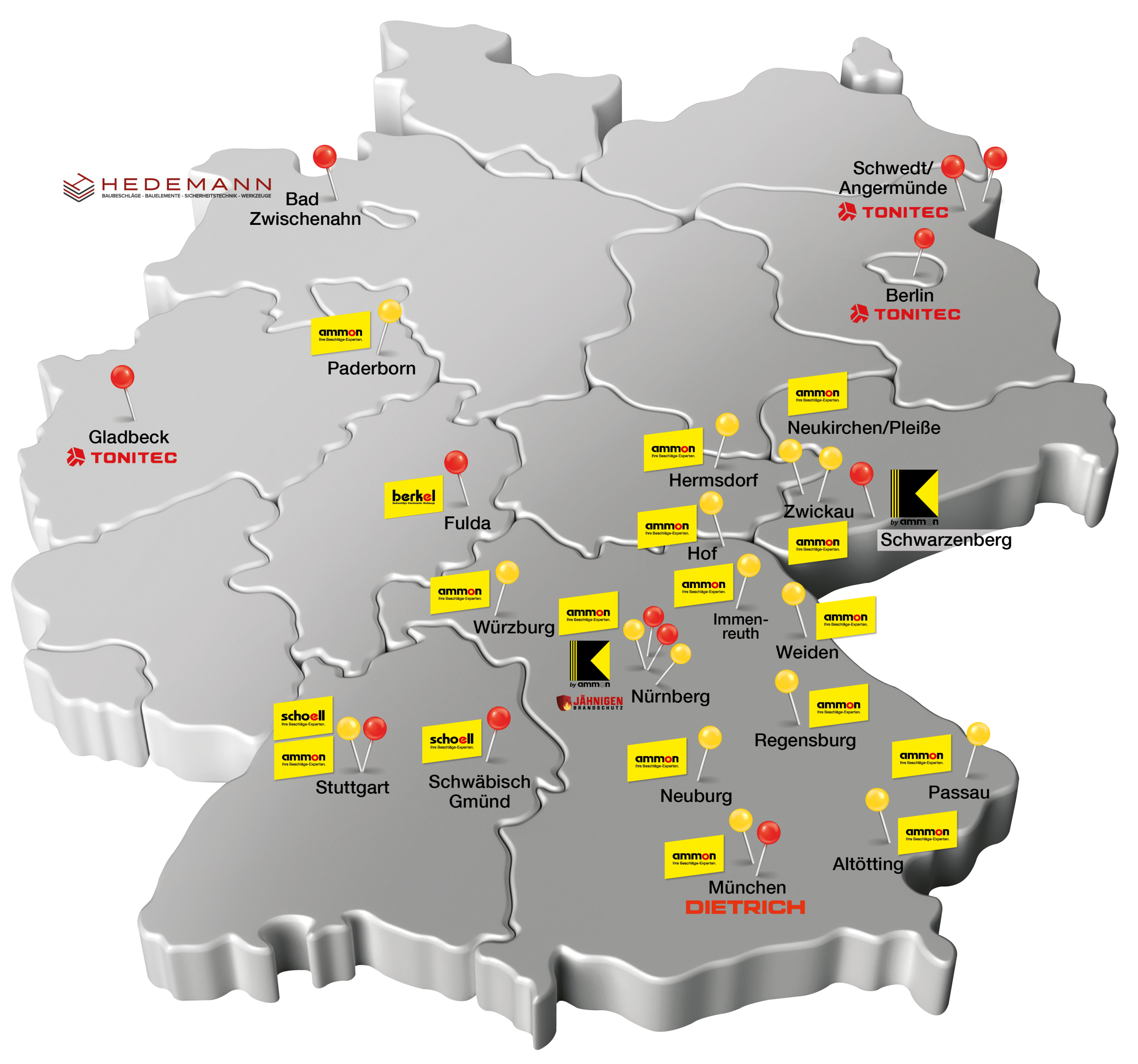 Standorte Ammon Beschläge-Handels GmbH